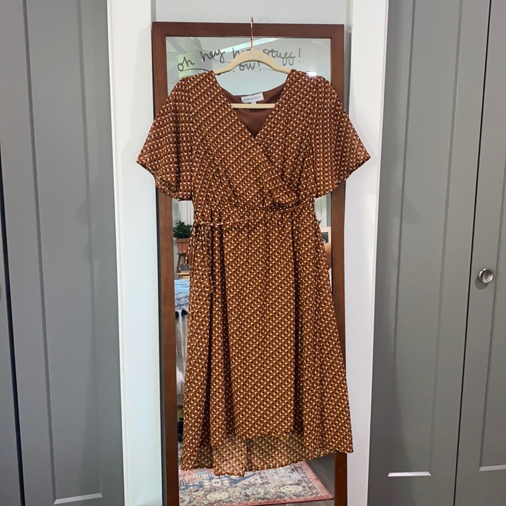 Piper & Scoot - Empire Dress in Rust